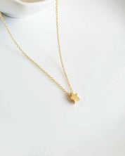 Cadena con 1 estrella baño oro