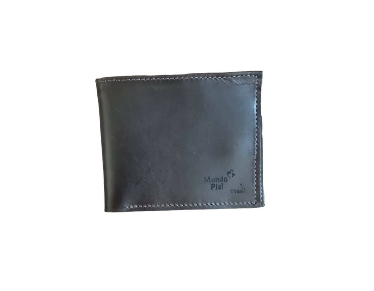 Billetera Hombre Cuero Café Oscuro