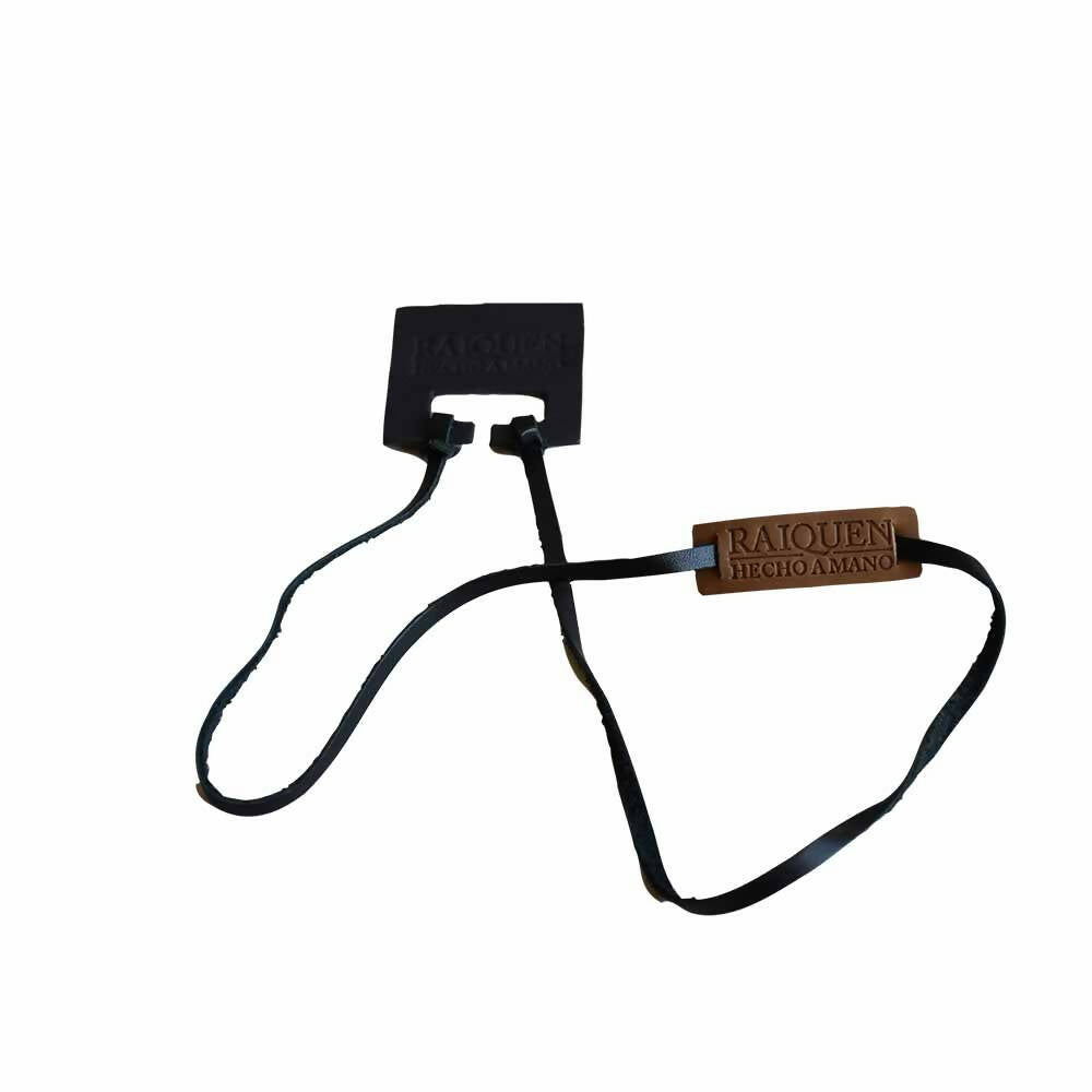 Strap sujetador Anteojos de cuero café y negro Hecho A Mano Raiquen