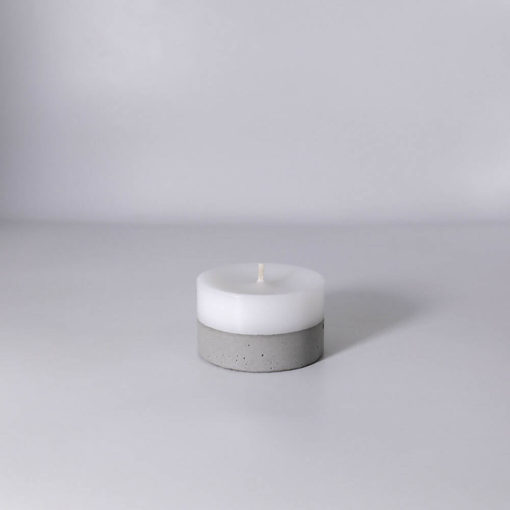 Vela Moneda con Hormigón Natural 4,5x7cm Küme