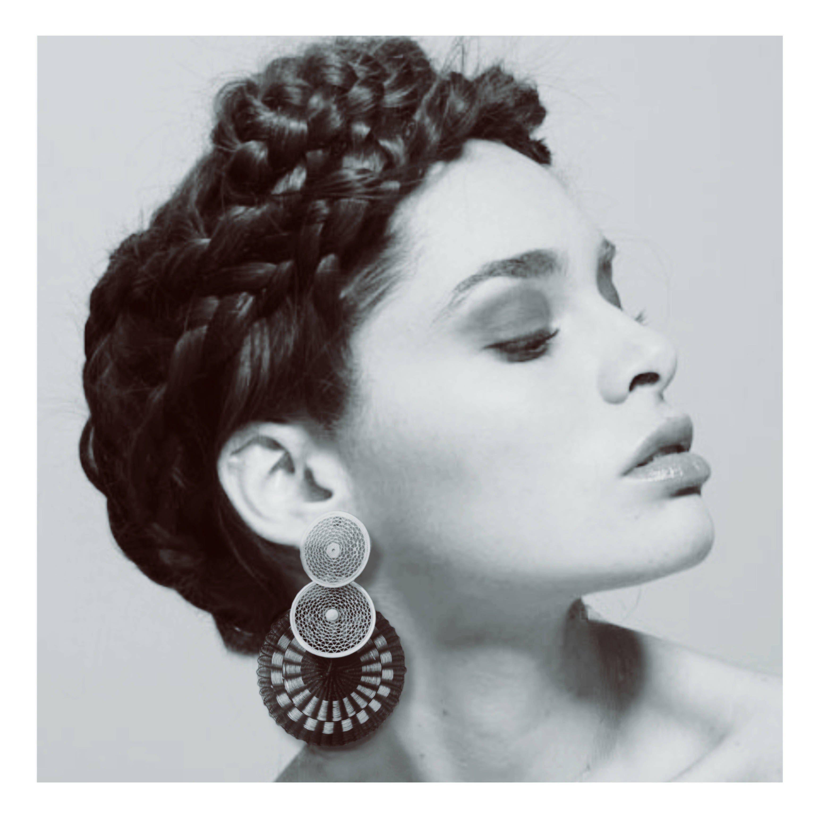 Aros Plata zigzag crin diseño