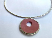 Collar disco M_rosado