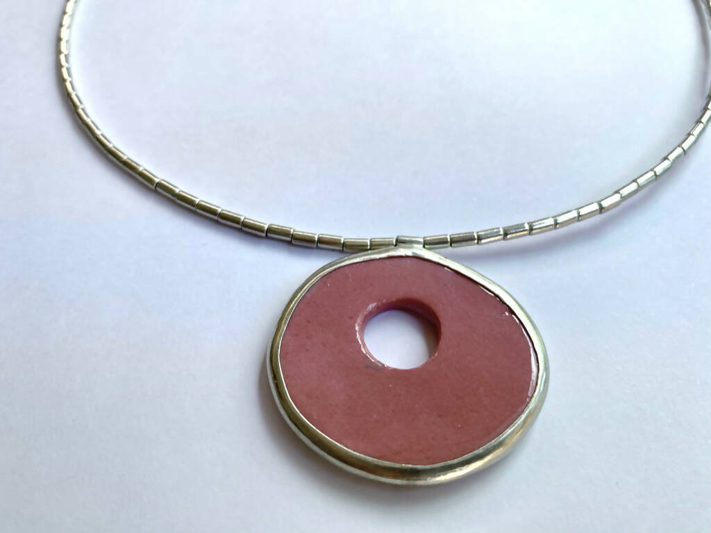 Collar disco M_rosado