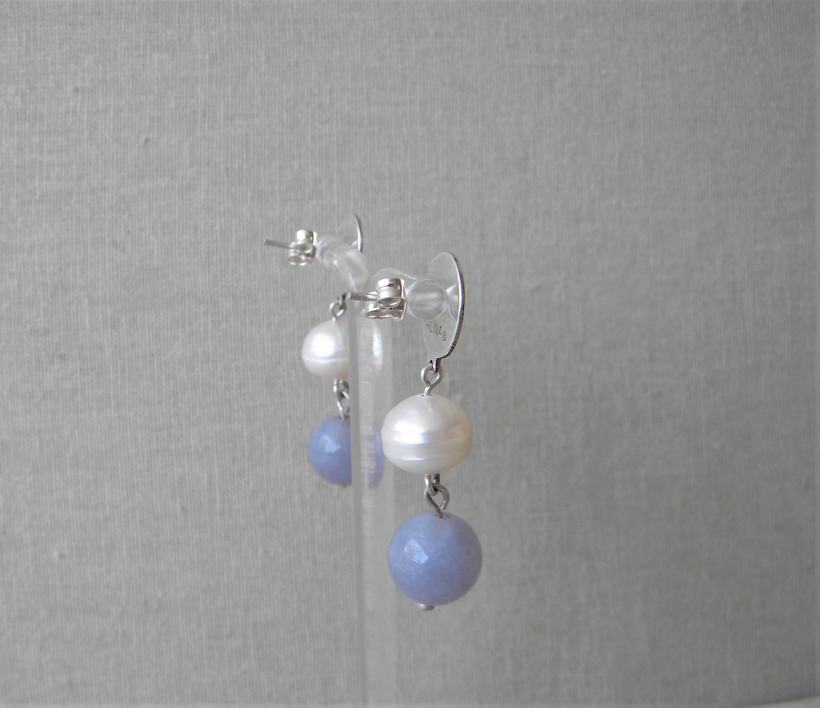 AROS PLATA PERLA RIO Y AGUA MARINA