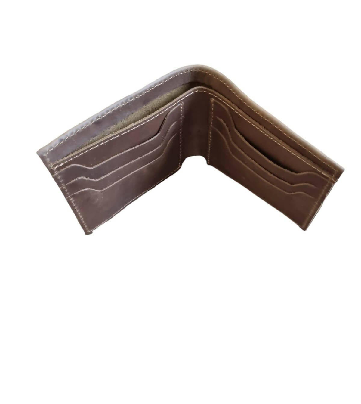 Billetera Hombre Cuero Café Claro Graso