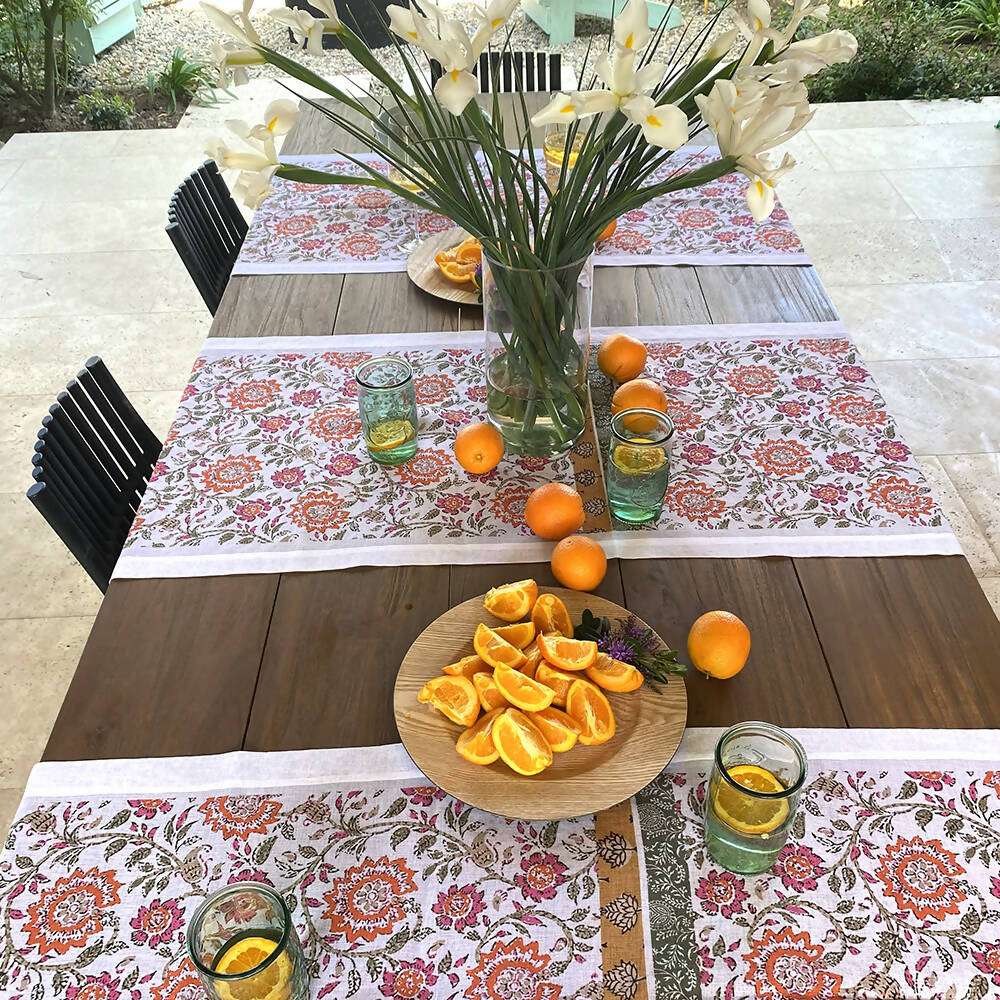 Camino de mesa velo organza Boheme