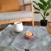 Set x 6 individuales anti manchas rectangulares botánico gris Paper Home