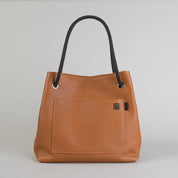 TEENKNOT Totebag / Camel / Negro