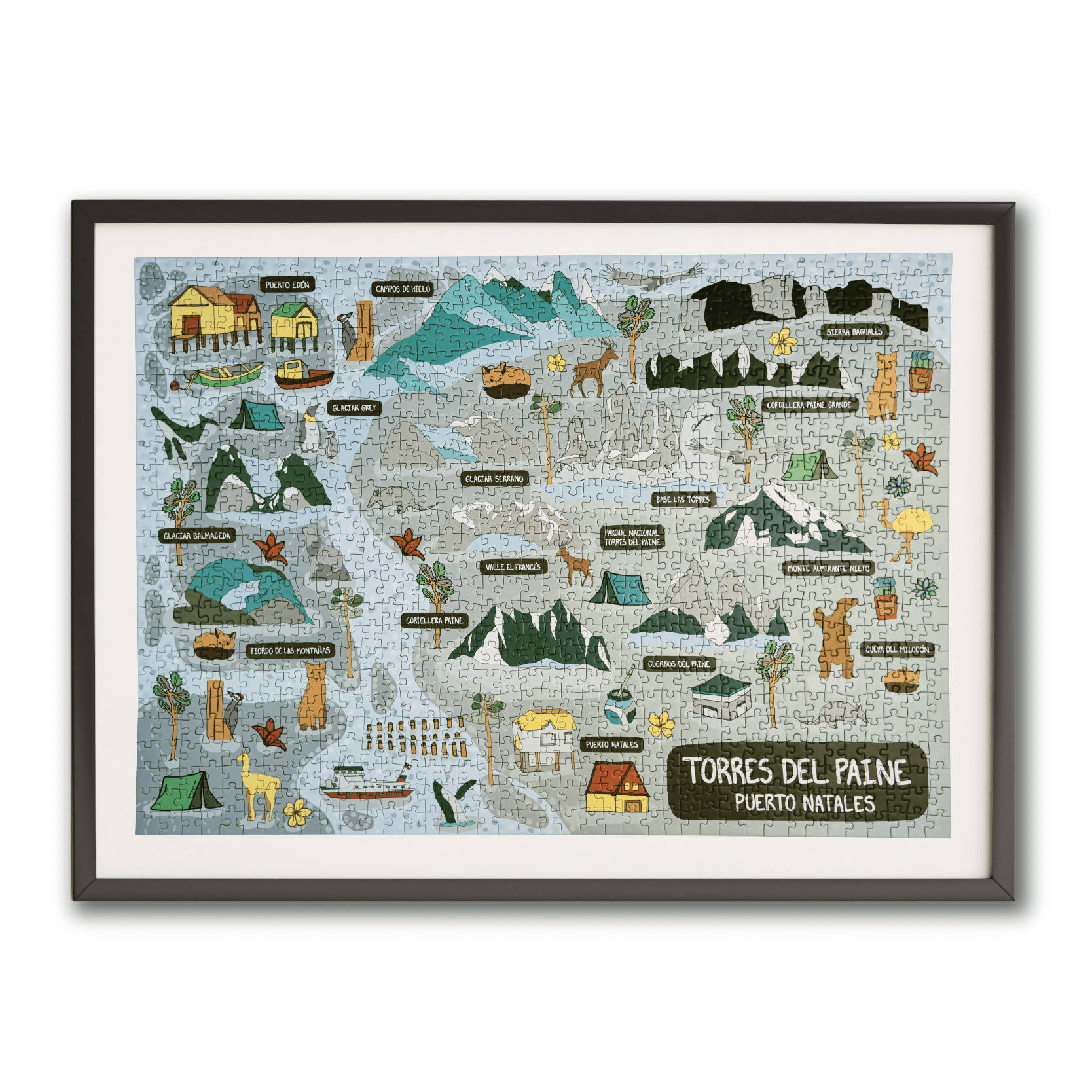 Puzzle Puerto Natales /Torres del Paine 1000 Piezas