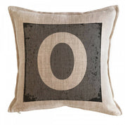 Cojín Letra Fondo Gris