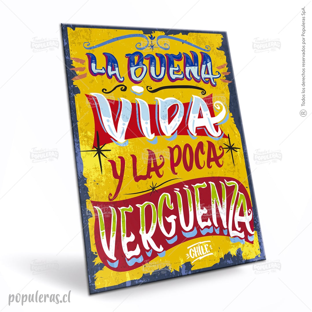 Cartel La Buena Vida y la Poca Vergüenza - Creado en Chile