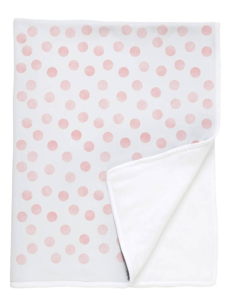 Manta de Polar Puntos Rosa
