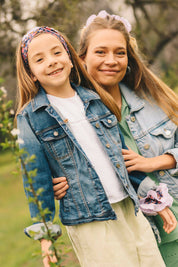 Cintillo Kids Turbante Lavanda Floral