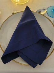 Servilletas lino algodon azul, pack de 4