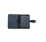 Portadocumento Cuero Anticlonación Café Oscuro