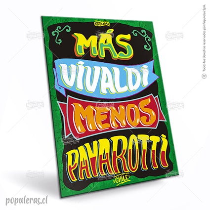 Cartel Más Vivaldi Verde