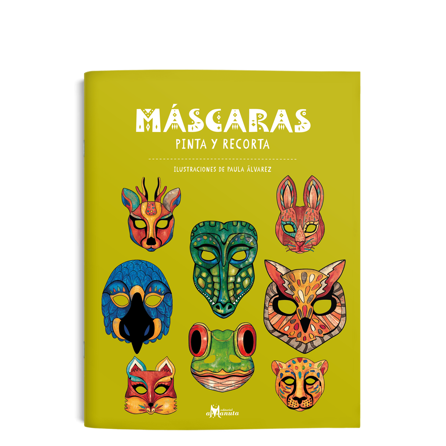 Máscaras<br>Pinta y recorta