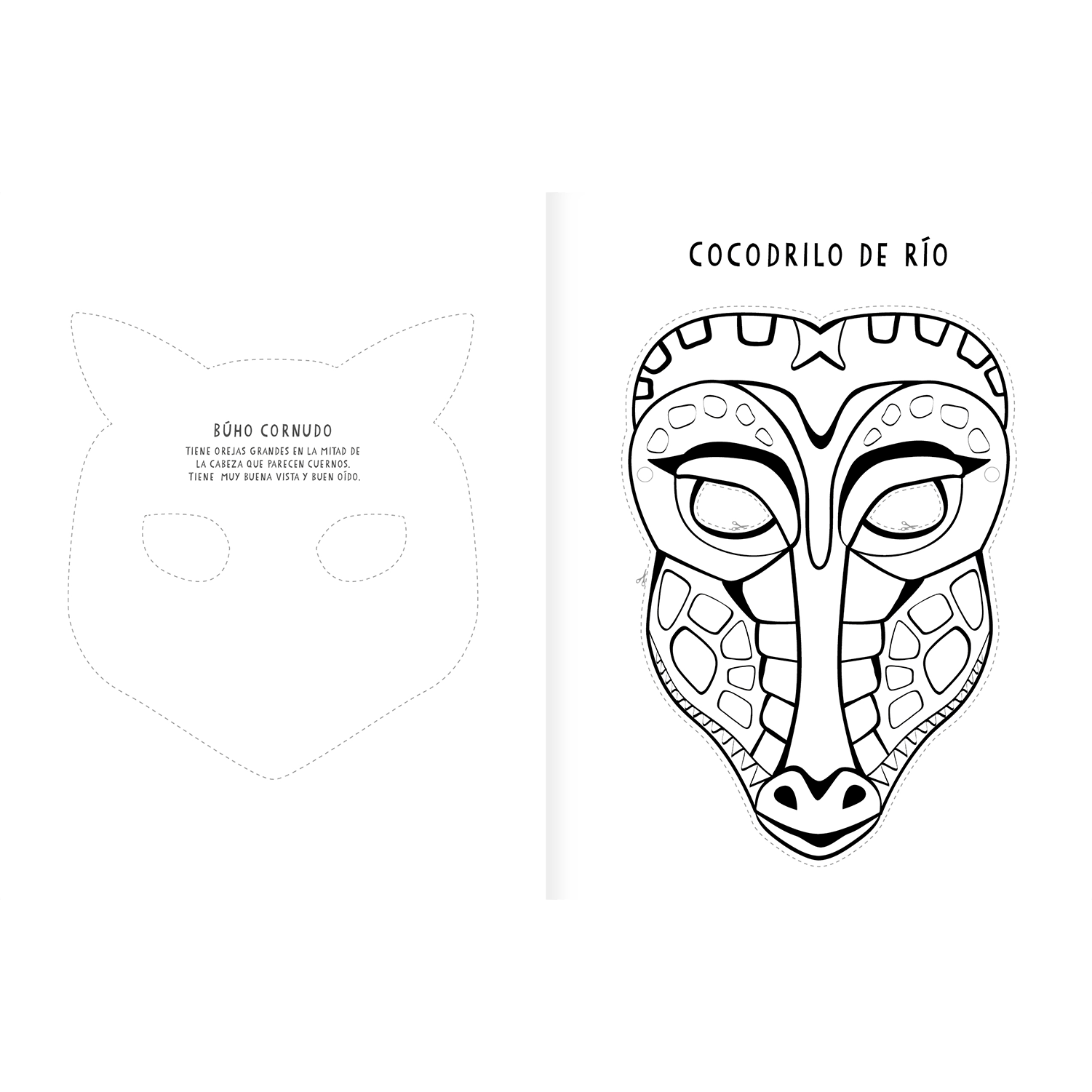 MáscarasPinta y recorta