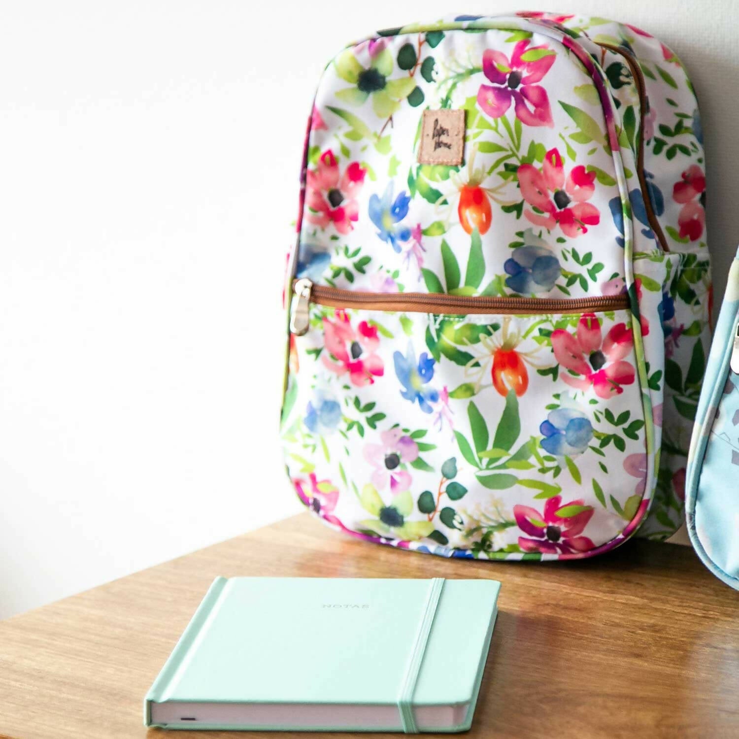 Mochila infantil kids sustentable flores