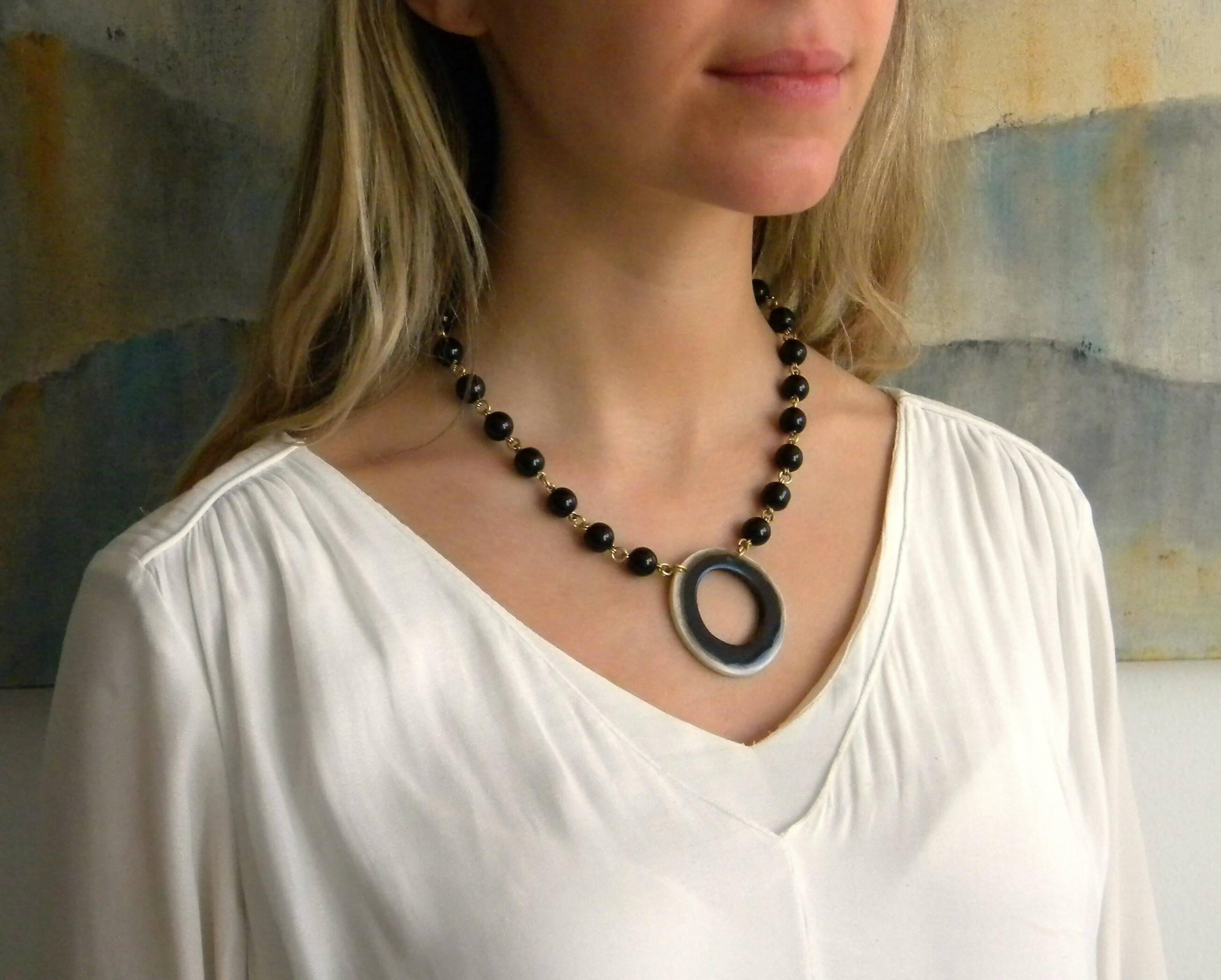 COLLAR CORTO ONIX ARGOLLA