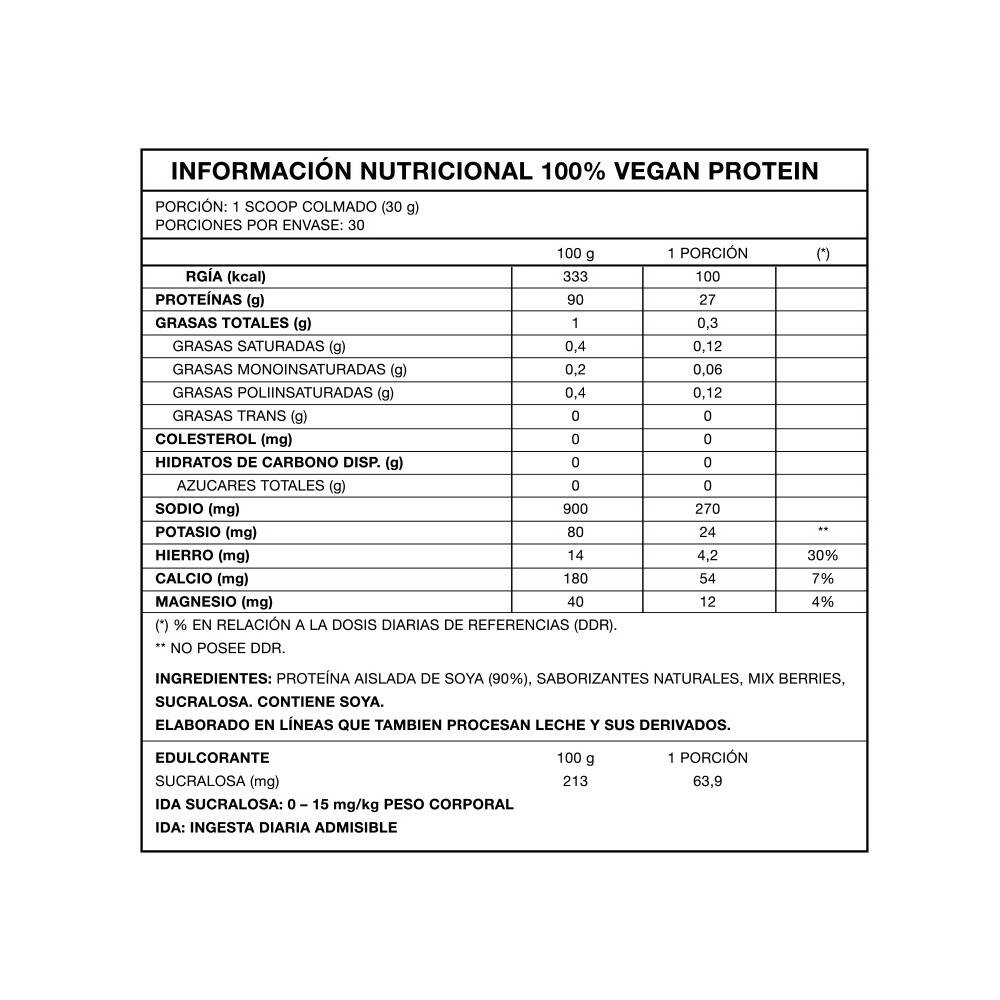 Vegan Protein Berries - Músculos fuertes y sanos 1 mes - Foodtech