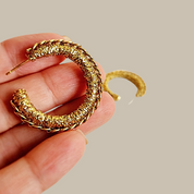 AROS HOOPS CHARLOTTE DORADO