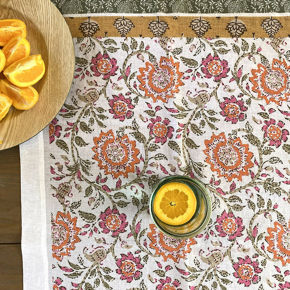 Camino de mesa velo organza Boheme