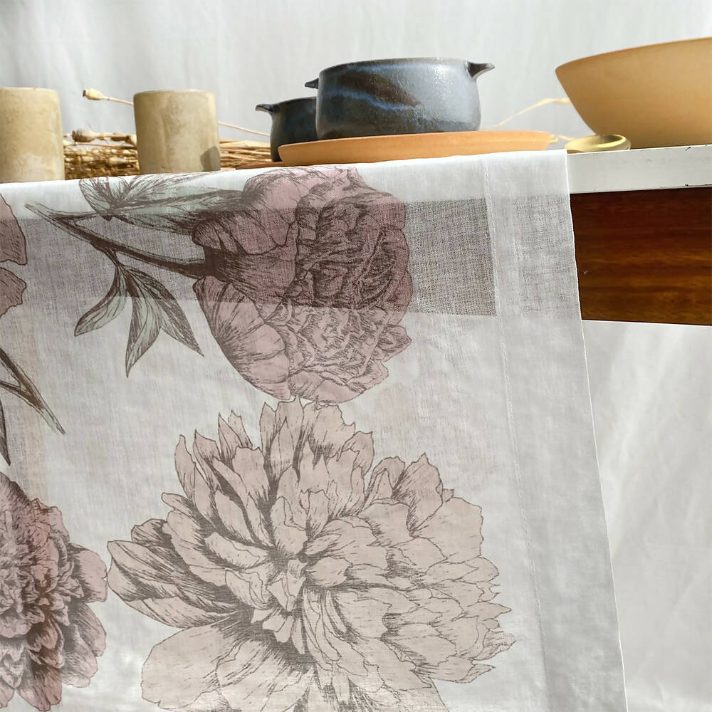 Camino de mesa velo organza Gardenia