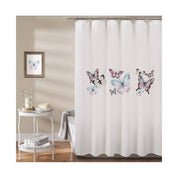 Cortina de Baño Mariposas rosadas
