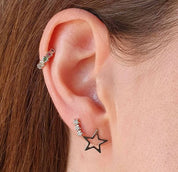 AROS ESTRELLA CONTORNO PLATA