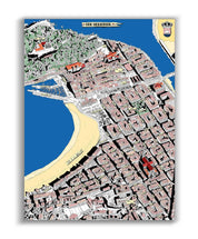 Mapa de San Sebastián (Donostia) España - Lámina - Mappin