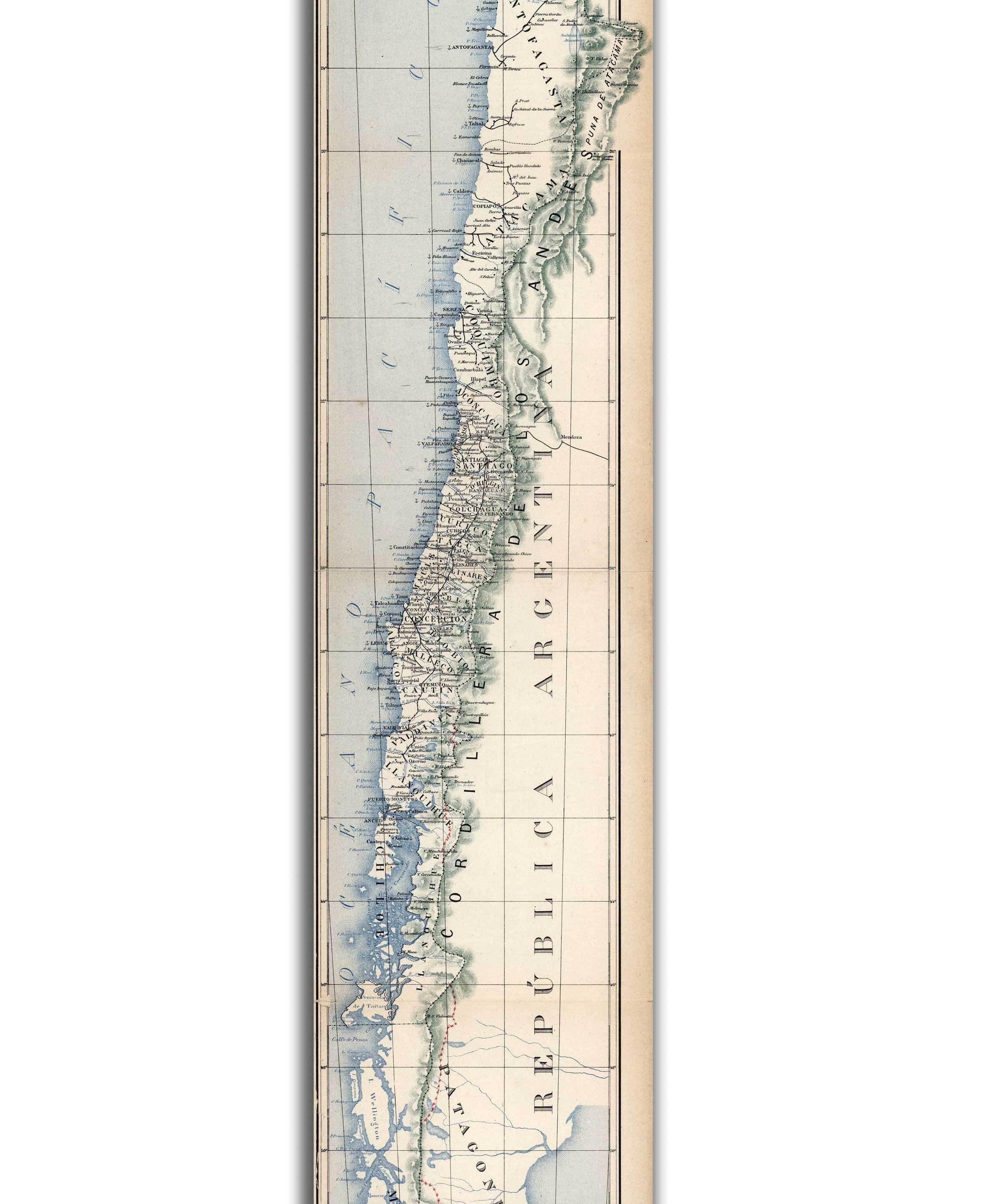 Chile en 1903 - Lámina - Mappin