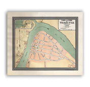 Plano de Valdivia en 1896 - Lámina - Mappin