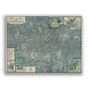 Plano de Santiago en 1939 - Lámina - Mappin
