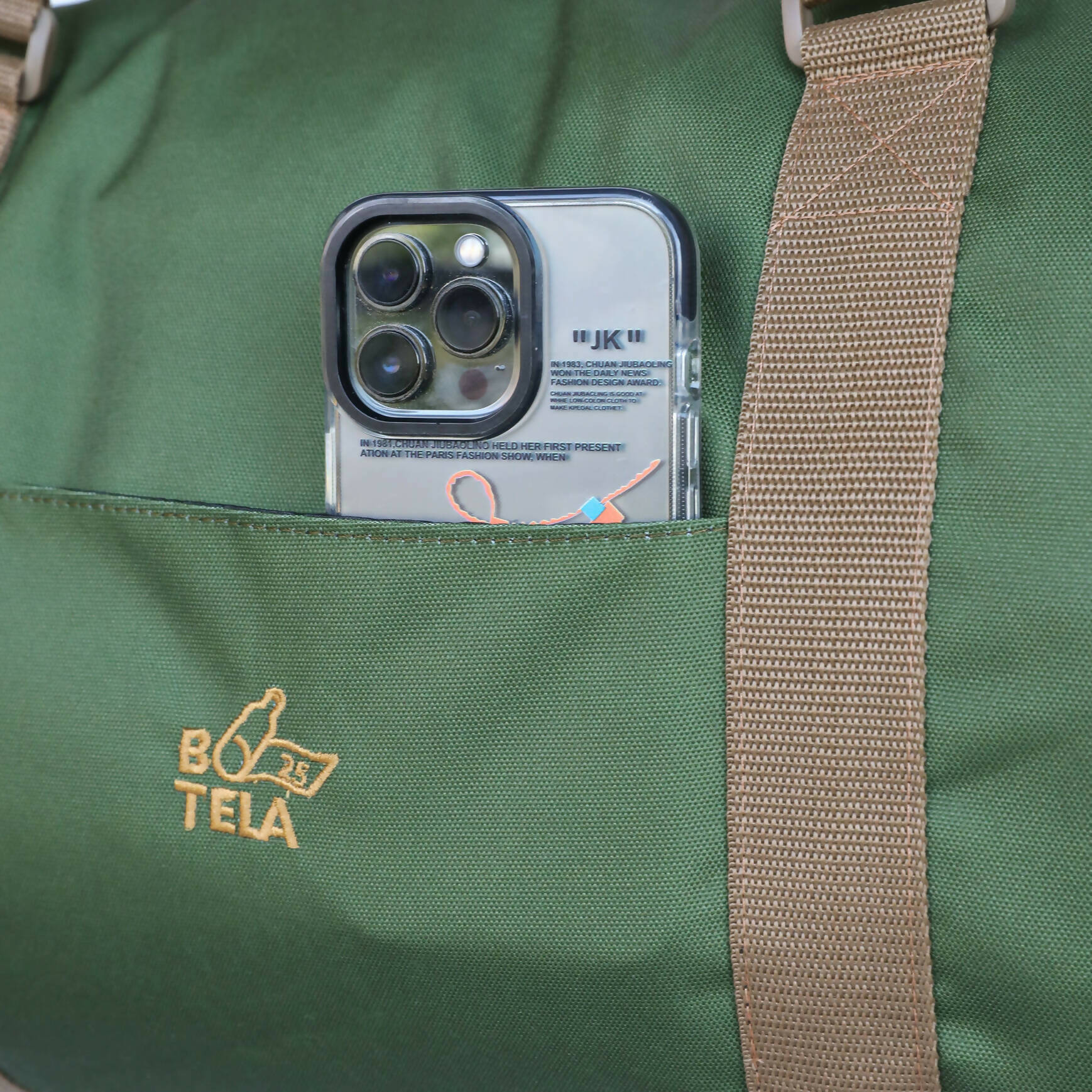 Bolso viaje sustentable. Diseño Verde.