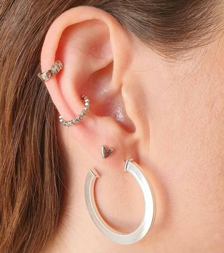 Cuff con circones plata (unidad)