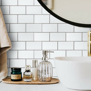 LADRILLO BLANCO Muriglass Autoadhesivo 3D