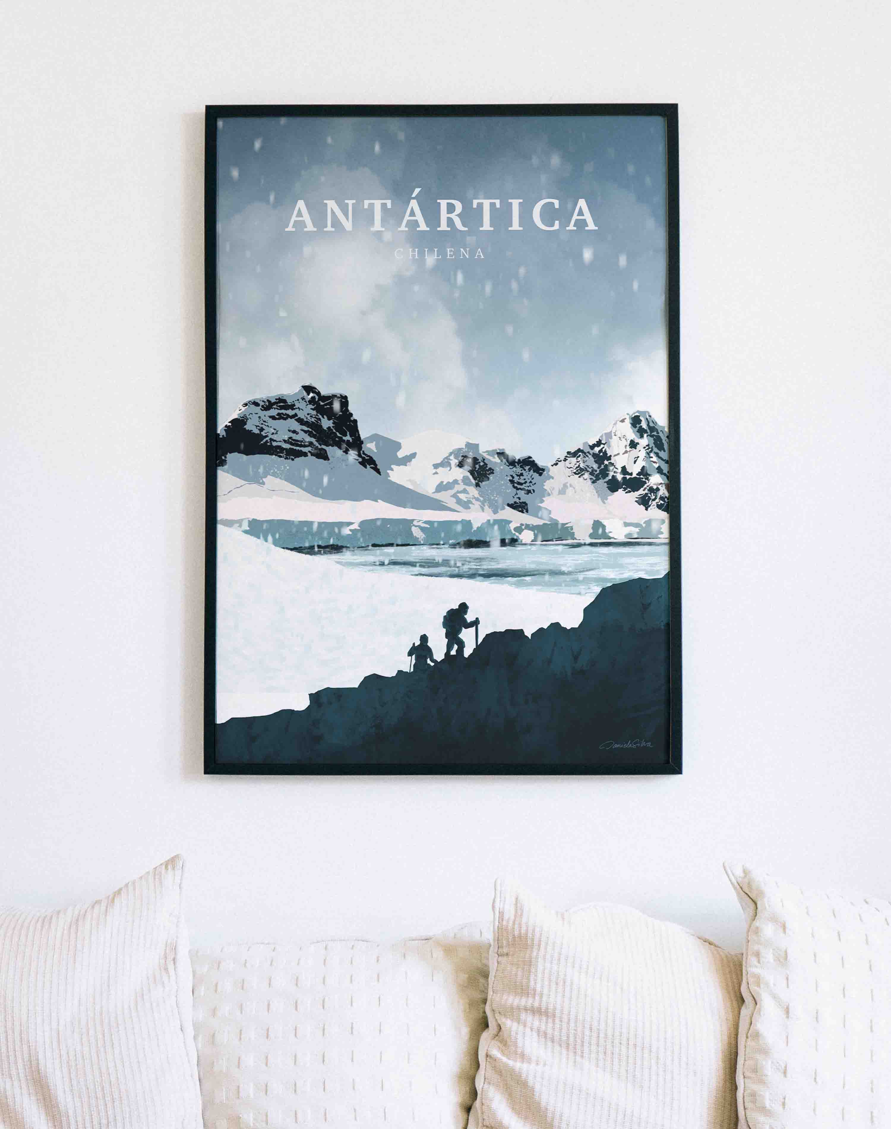 Poster Antártica Trekking - Enmarcado A PEDIDO