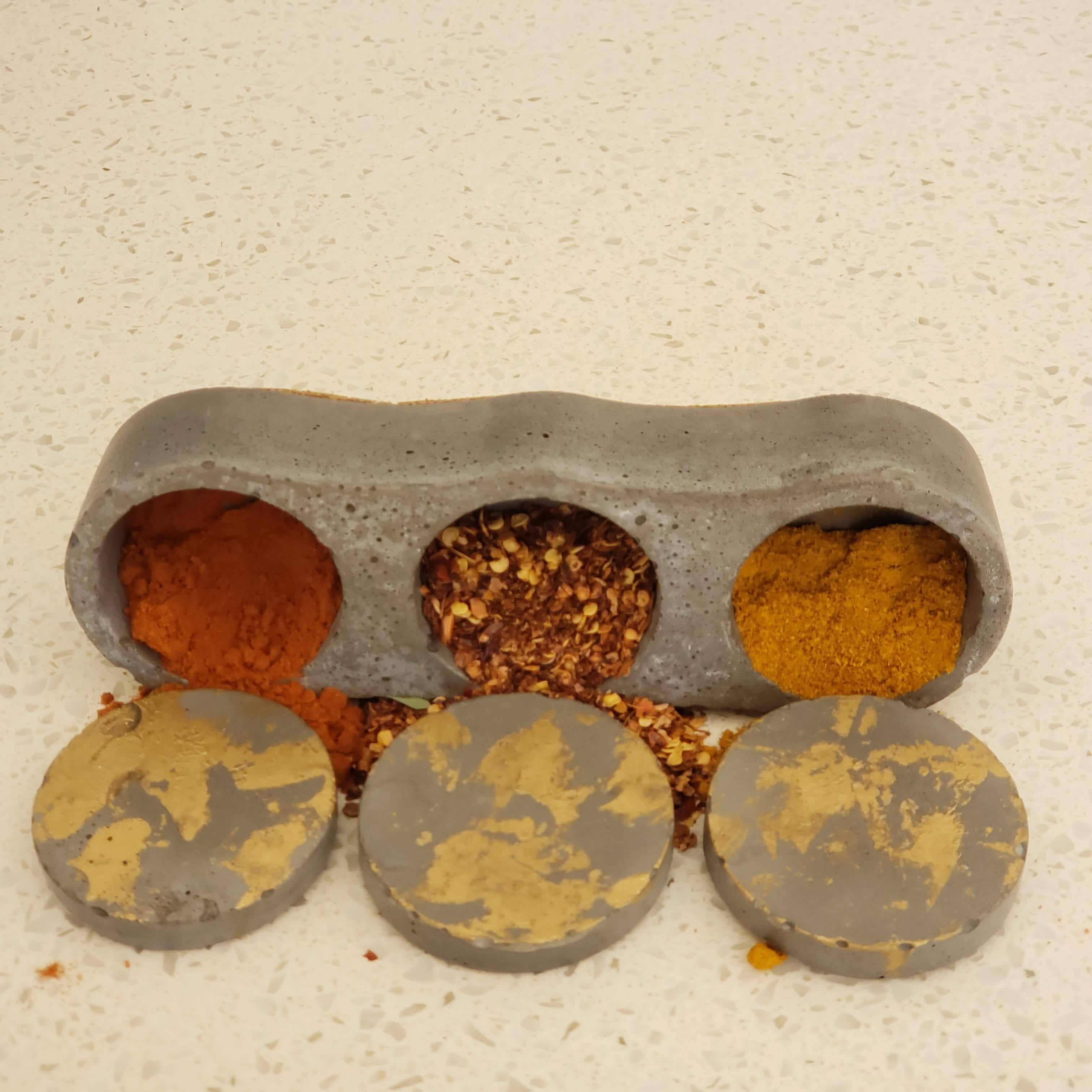 ESPECIERO HORMIGÓN ORO, SIN ESPECIAS