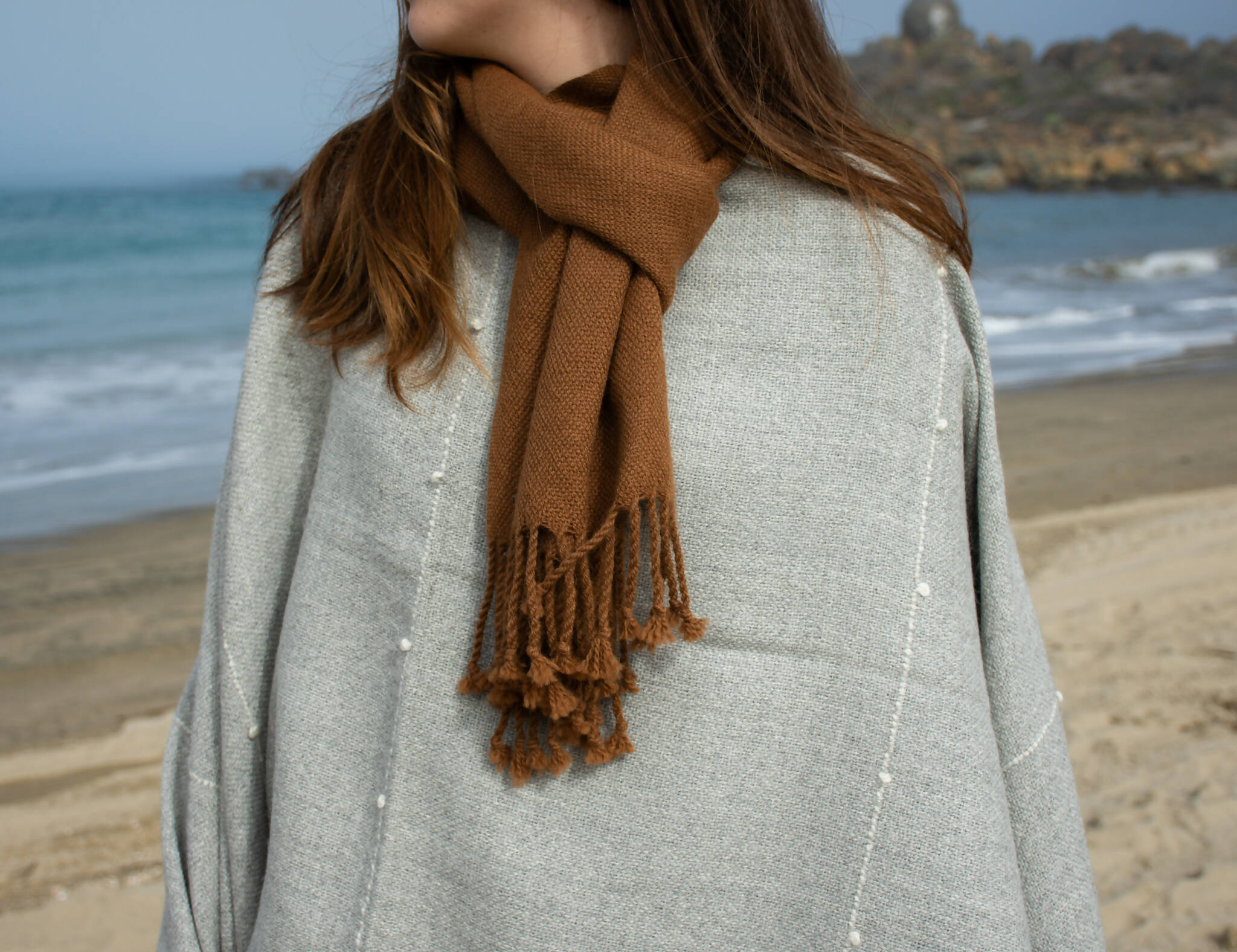 Bufanda Lisa Natural Alpaca