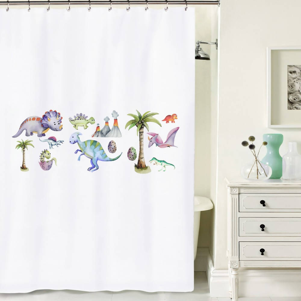 Cortina de baño Dinosaurios
