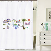 Cortina de baño Dinosaurios