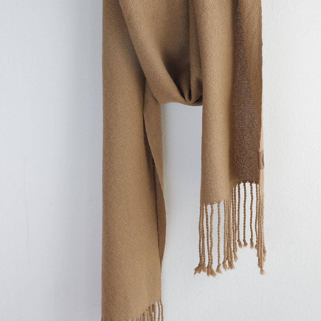 Bufanda de alpaca color Camel - Creado en Chile