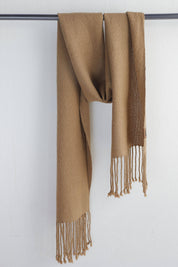 Bufanda de alpaca color Camel