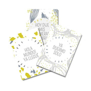 Tarjetas Hitos Bebé "Festa Ocre"