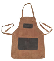 Pechera Cuero Reno Habano "PARRILLERO CHILENO CERTIFICADO"