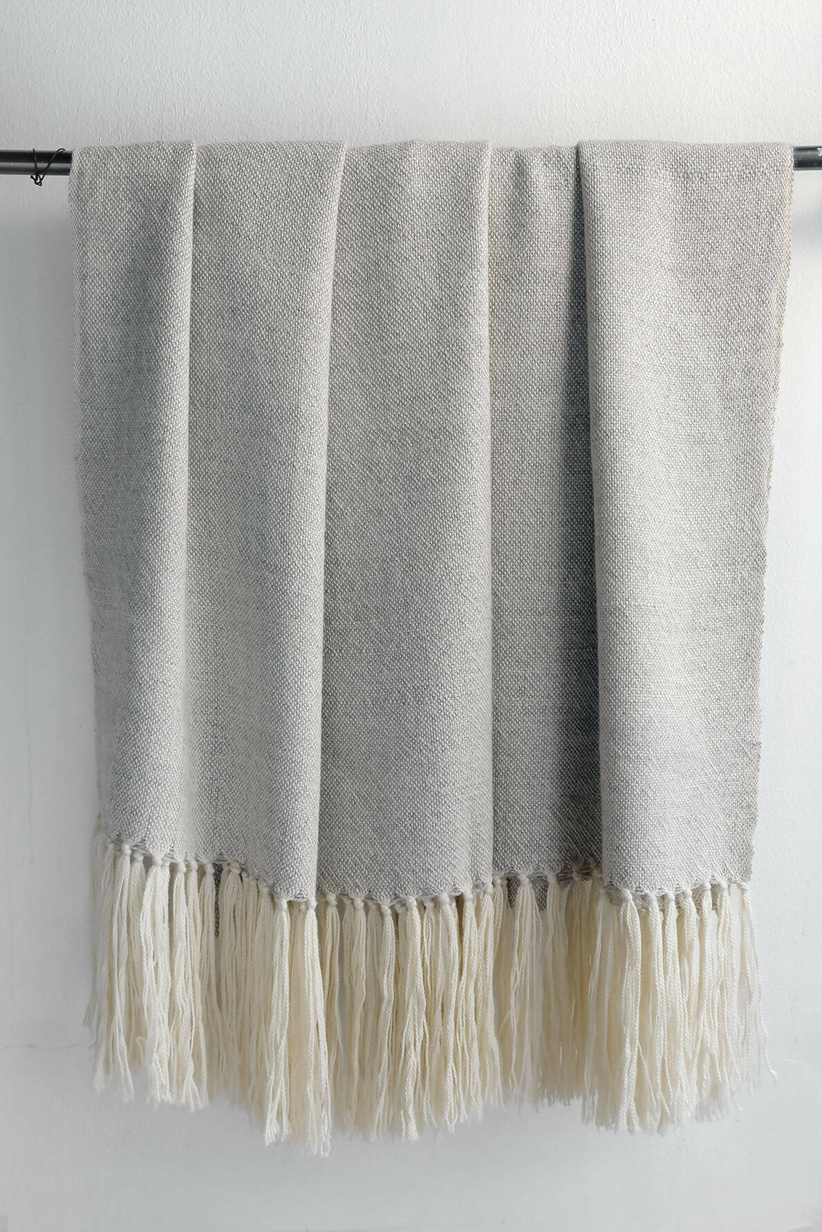 Piecera king Alpaca color Crudo con Gris