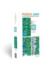 Puzzle Mapa Ruta de los Lagos 1000 Piezas