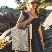 Reposera o respaldo de playa botánico negro Paper Home