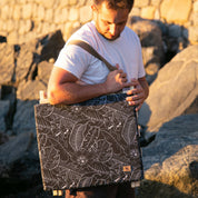 Reposera o respaldo de playa botánico negro Paper Home